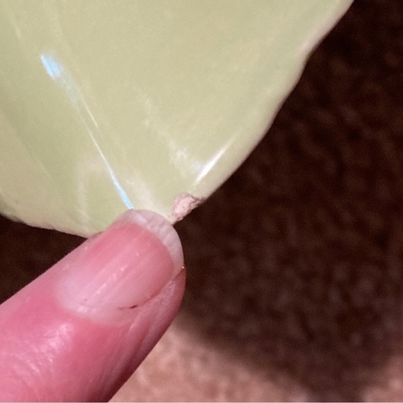 Green Leaf divided dish California Pottery USA  Vintage - Picture 6 of 7